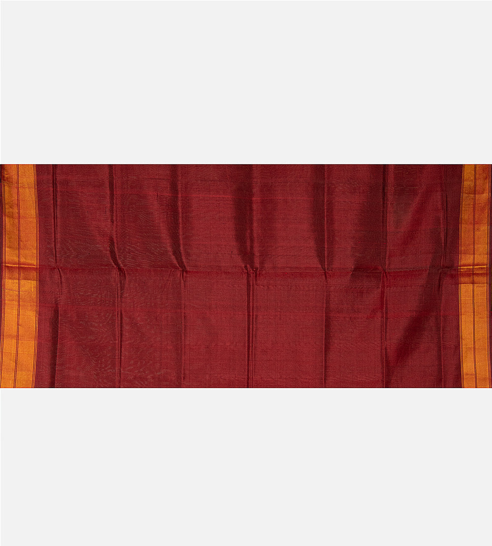 Maroon Patola Silk Saree