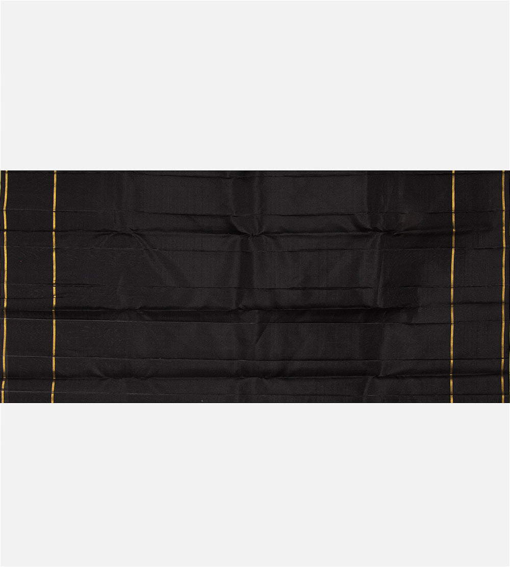 Black Kanchipuram Silk Saree