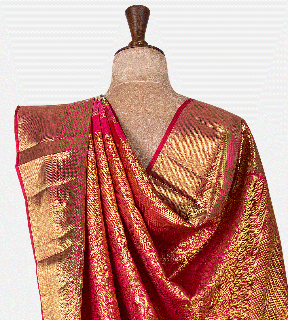 Grey Kanchipuram Silk Saree