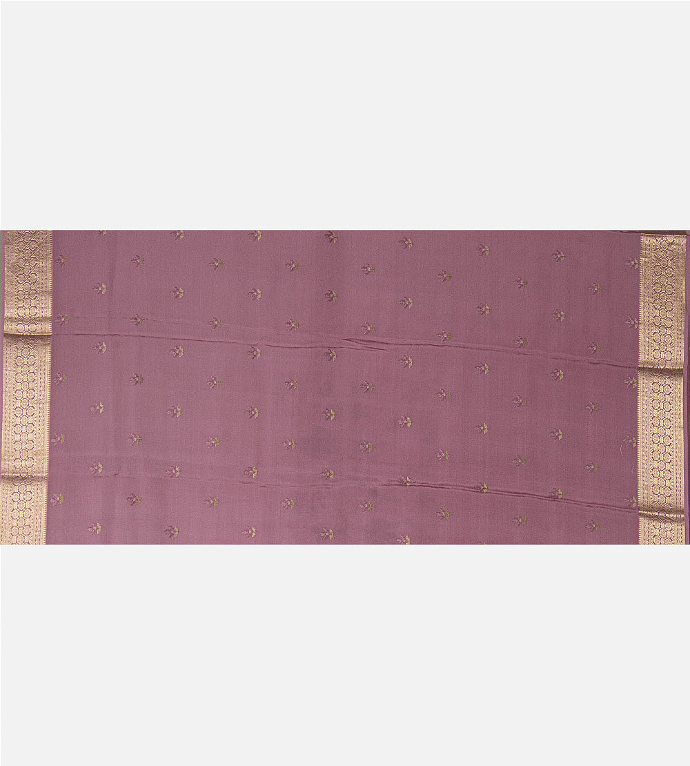 Mauve Mysore Silk Saree