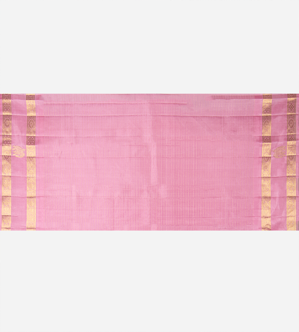 Bright Purple Kanchipuram Silk Saree
