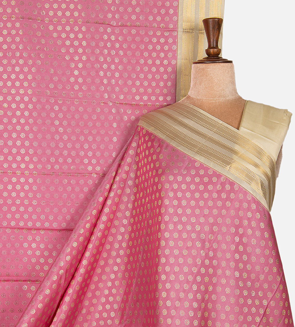 Light Pink Kanchipuram Silk Saree