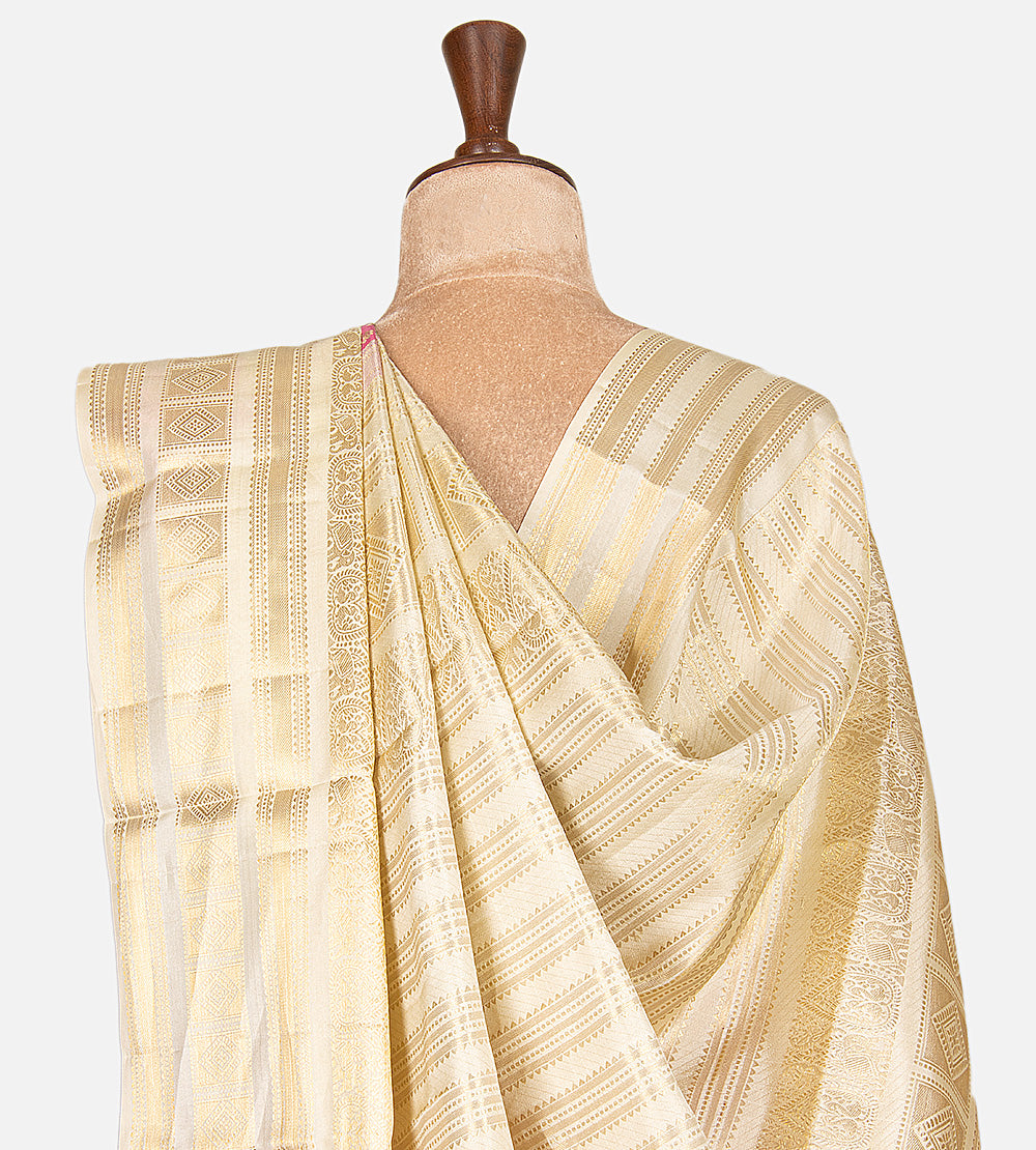 Light Pink Kanchipuram Silk Saree
