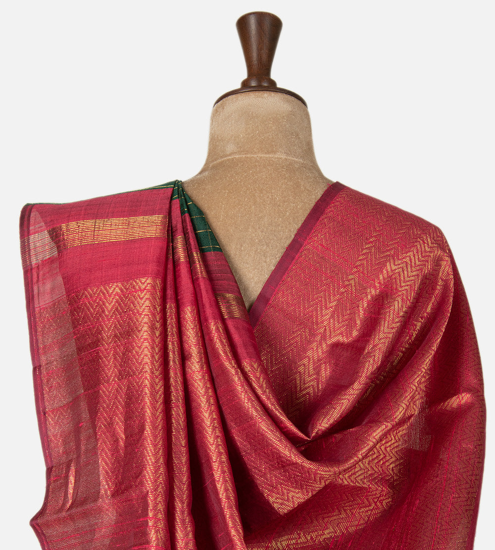 Green Raw Silk Saree
