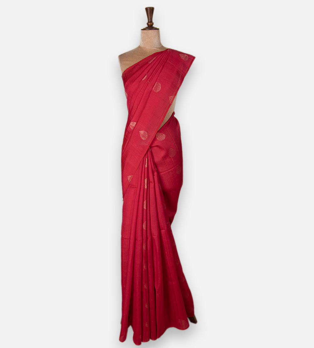 Pink Raw Silk Saree