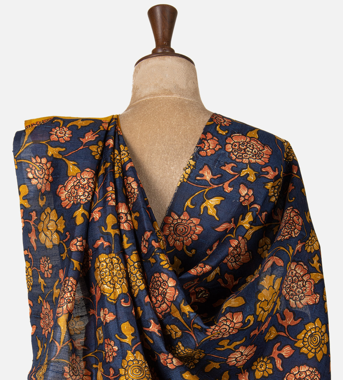 Yellow Raw Silk Saree
