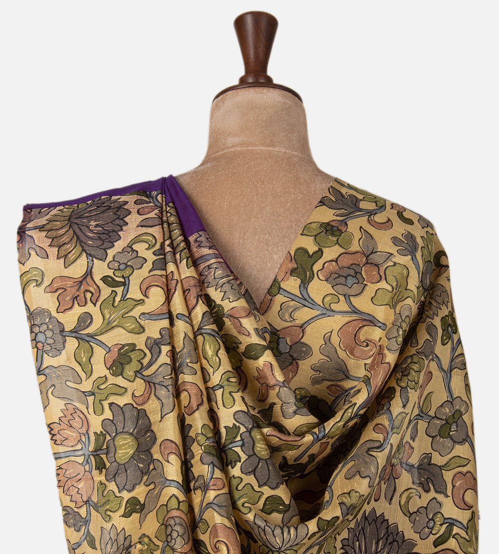 Purple Raw Silk Saree