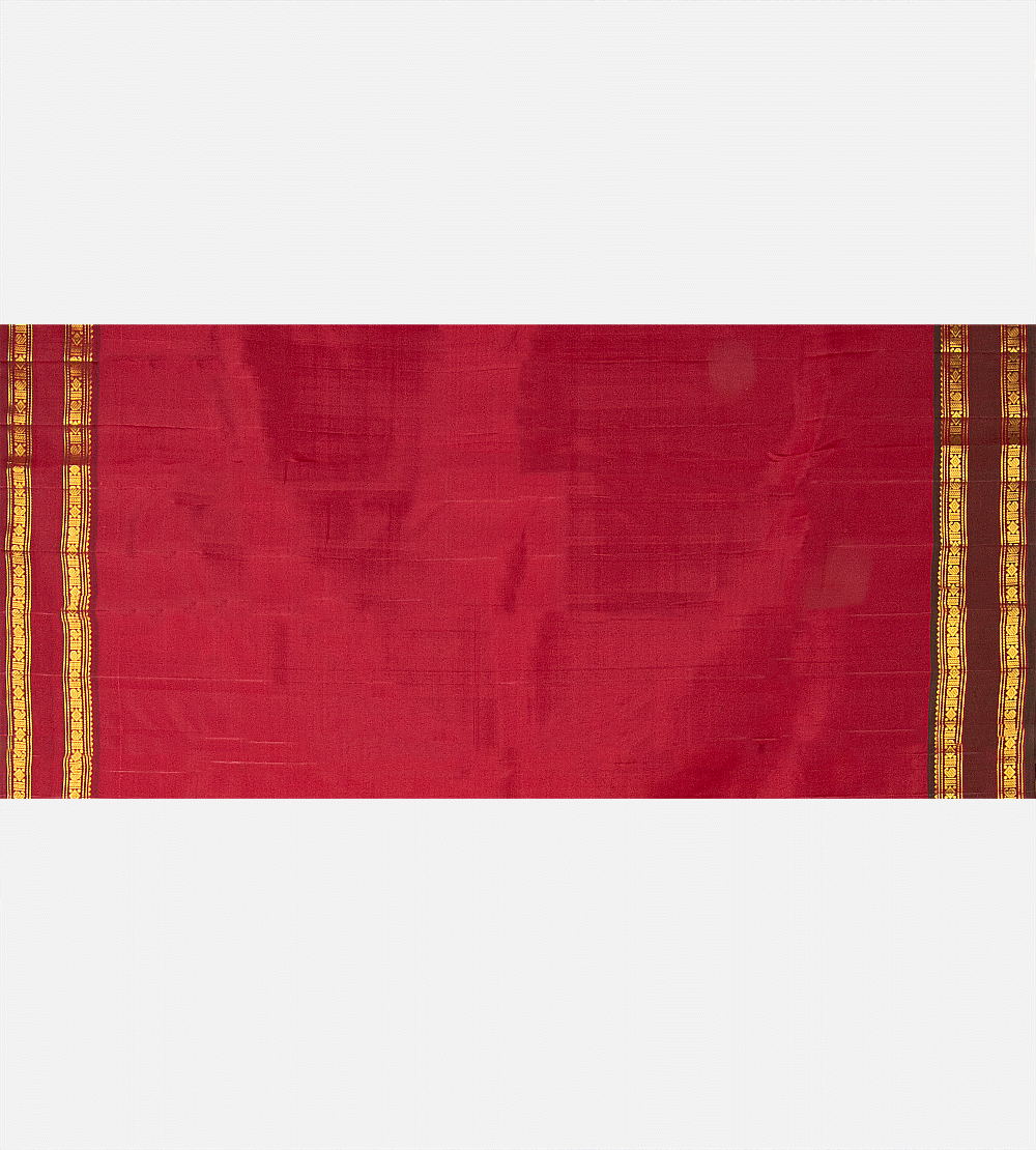 Yellow Kanchipuram Silk Saree
