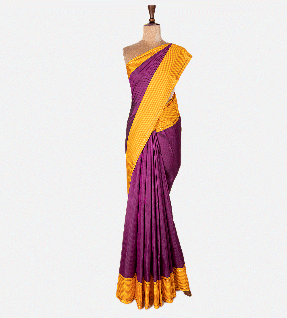 Deep Pink Kanchipuram Silk Saree