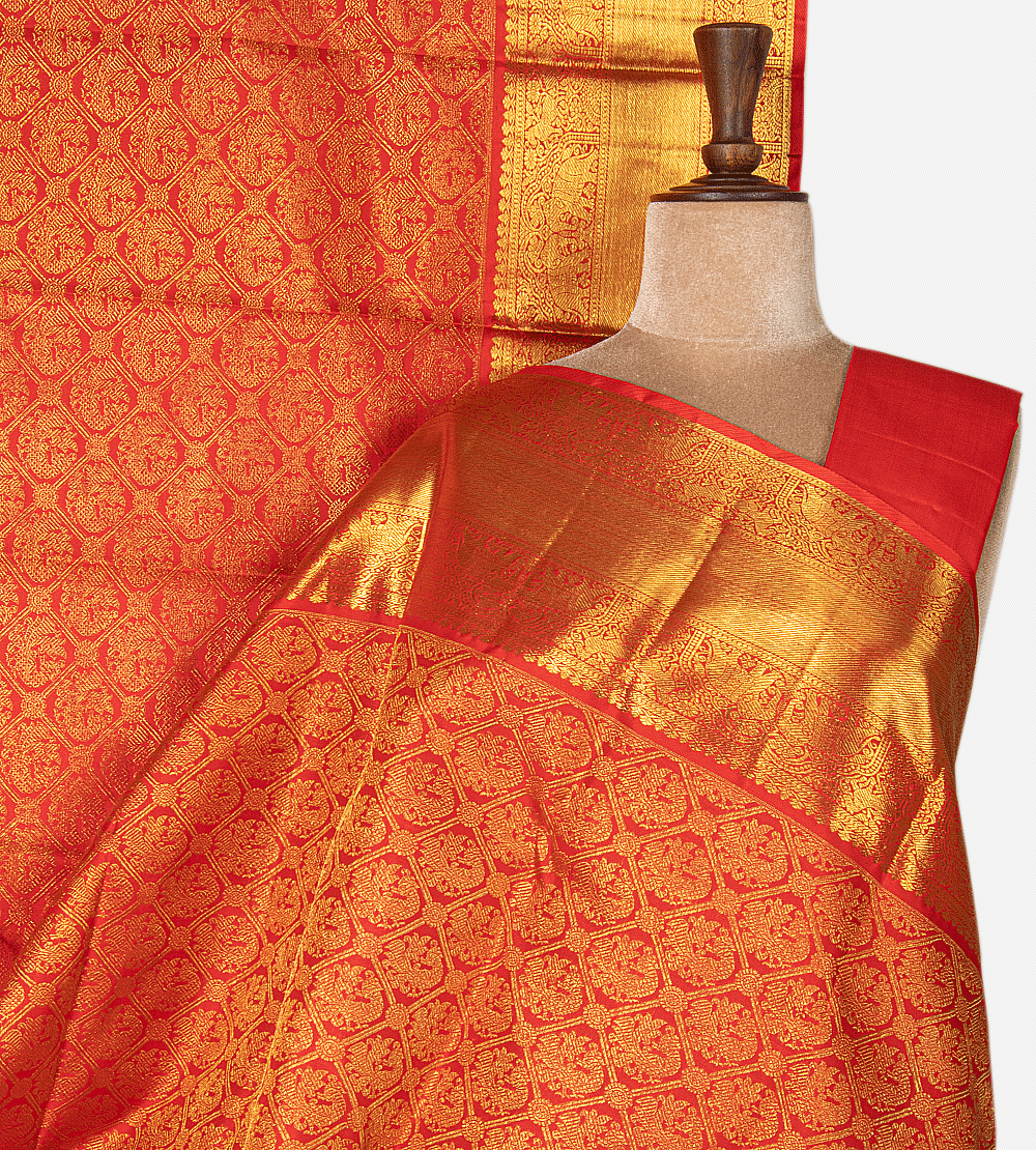 Red Kanchipuram Silk Saree