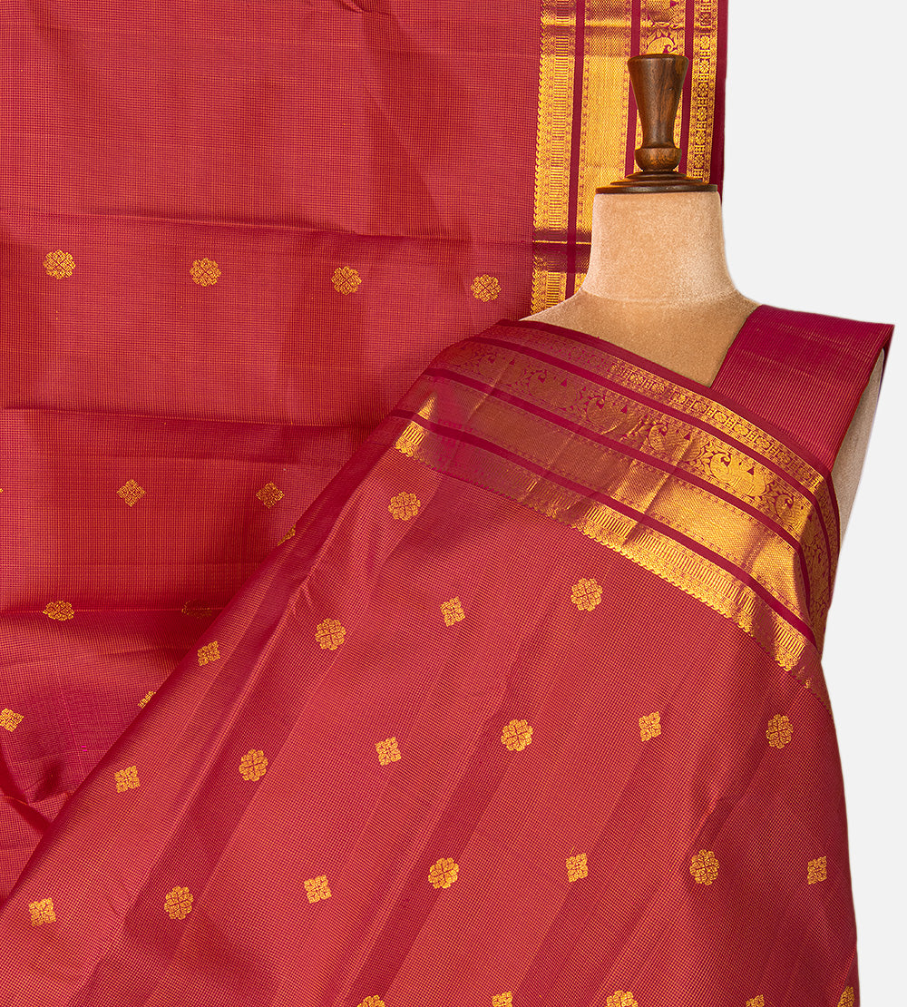 Red Kanchipuram Silk Saree