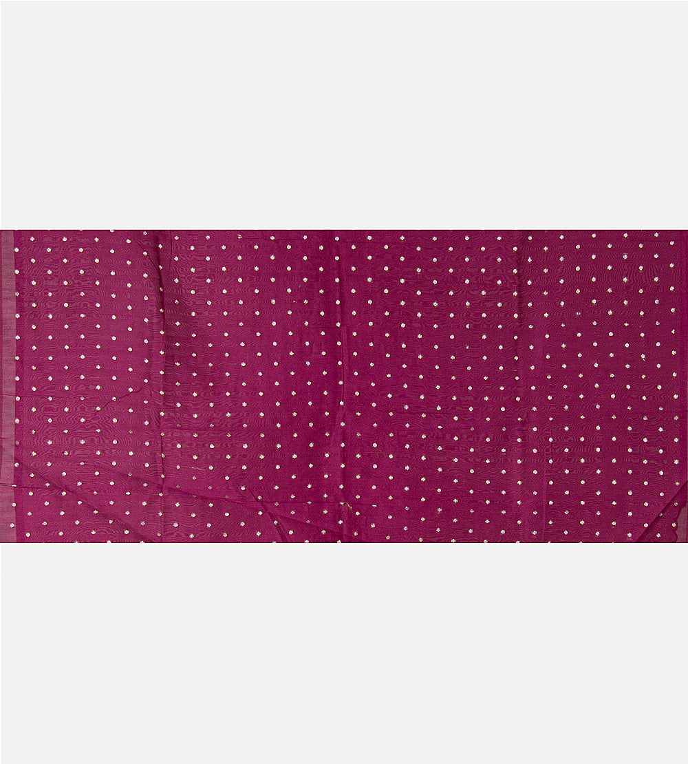 Deep Pink Organza Saree