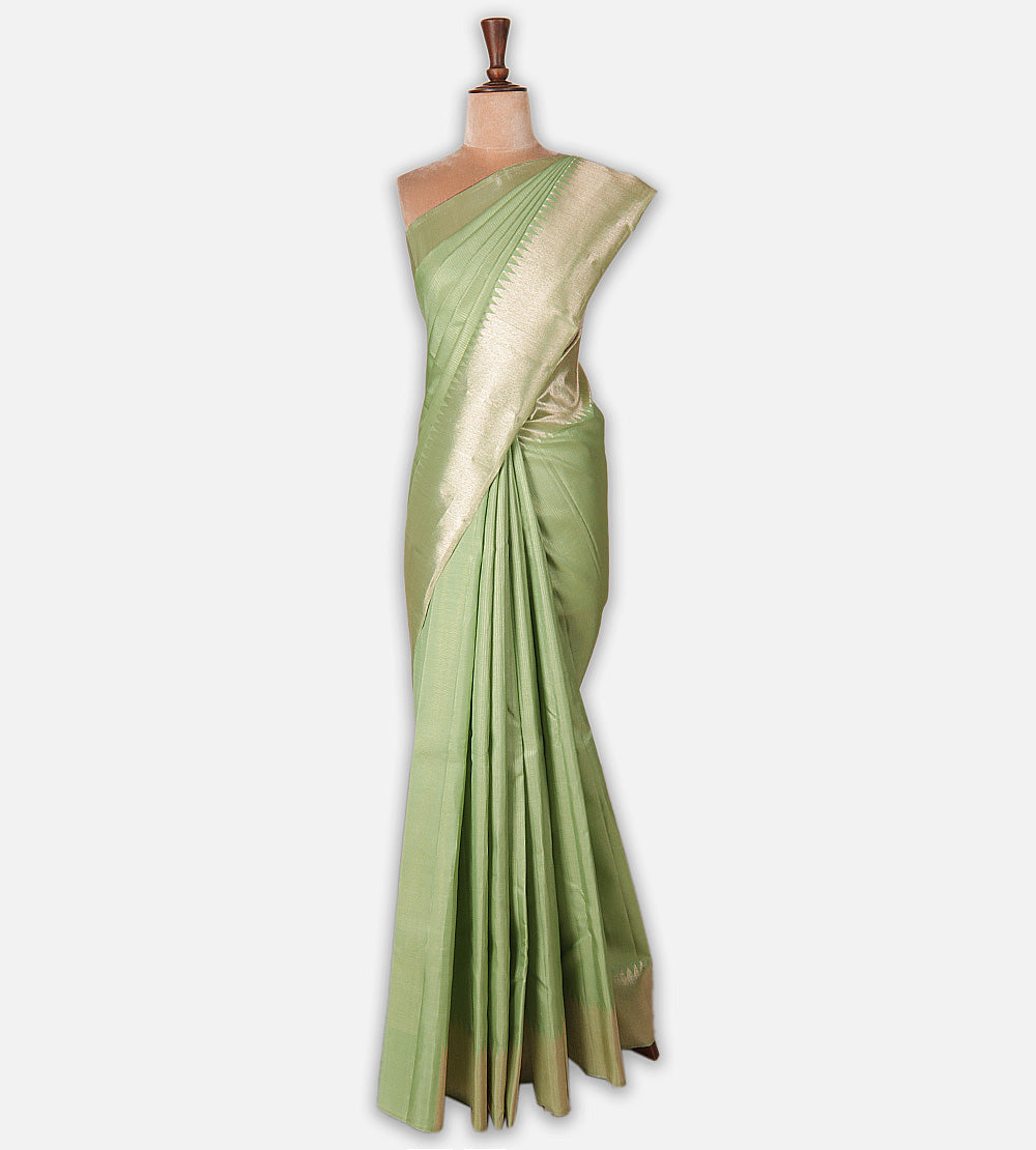 Light Green Kanchipuram Silk Saree