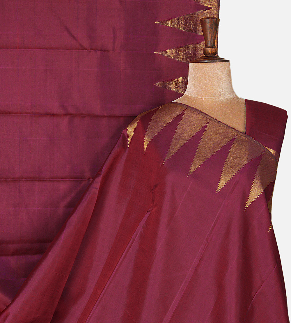 Pink Kanchipuram Silk Saree