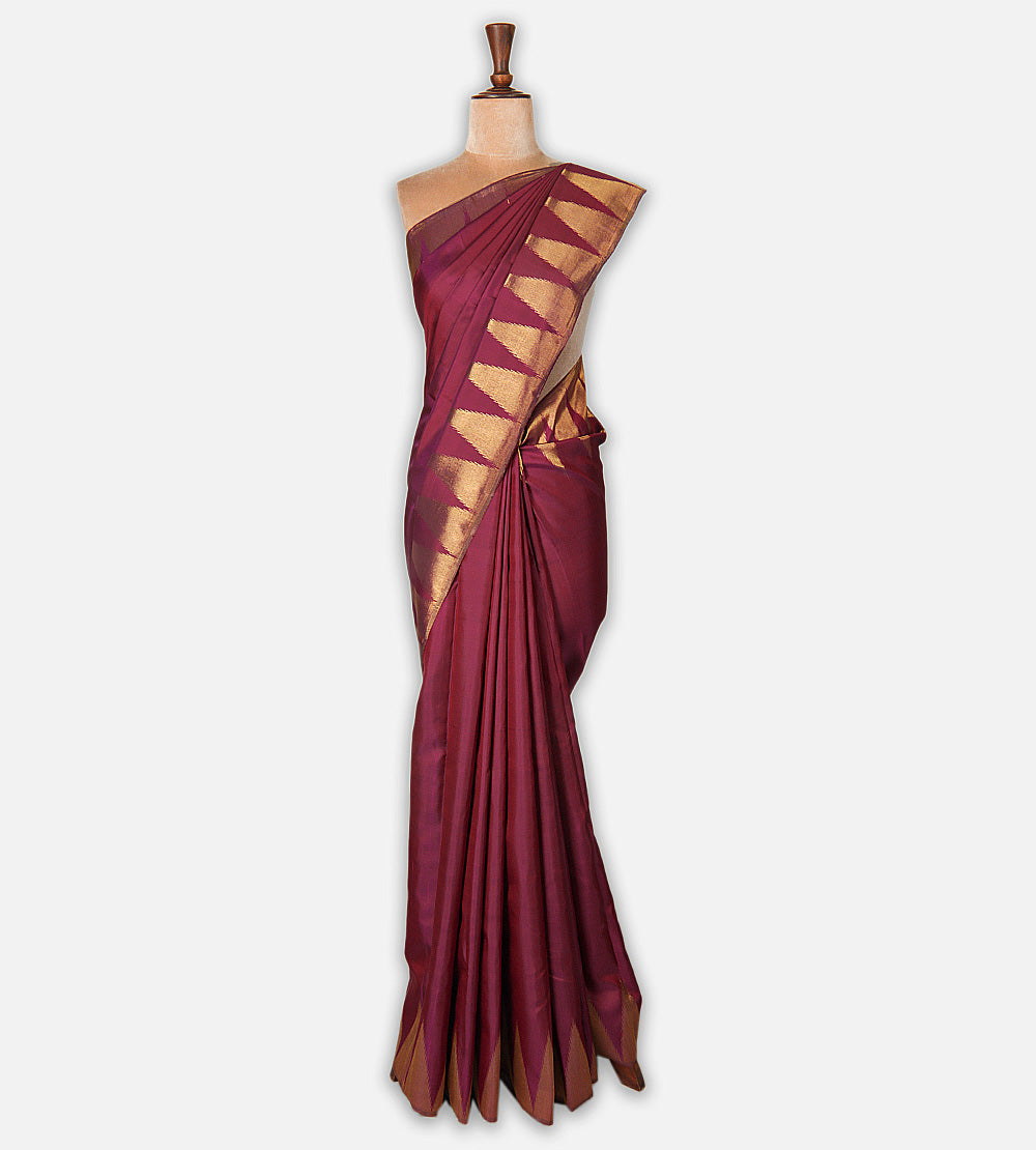 Pink Kanchipuram Silk Saree
