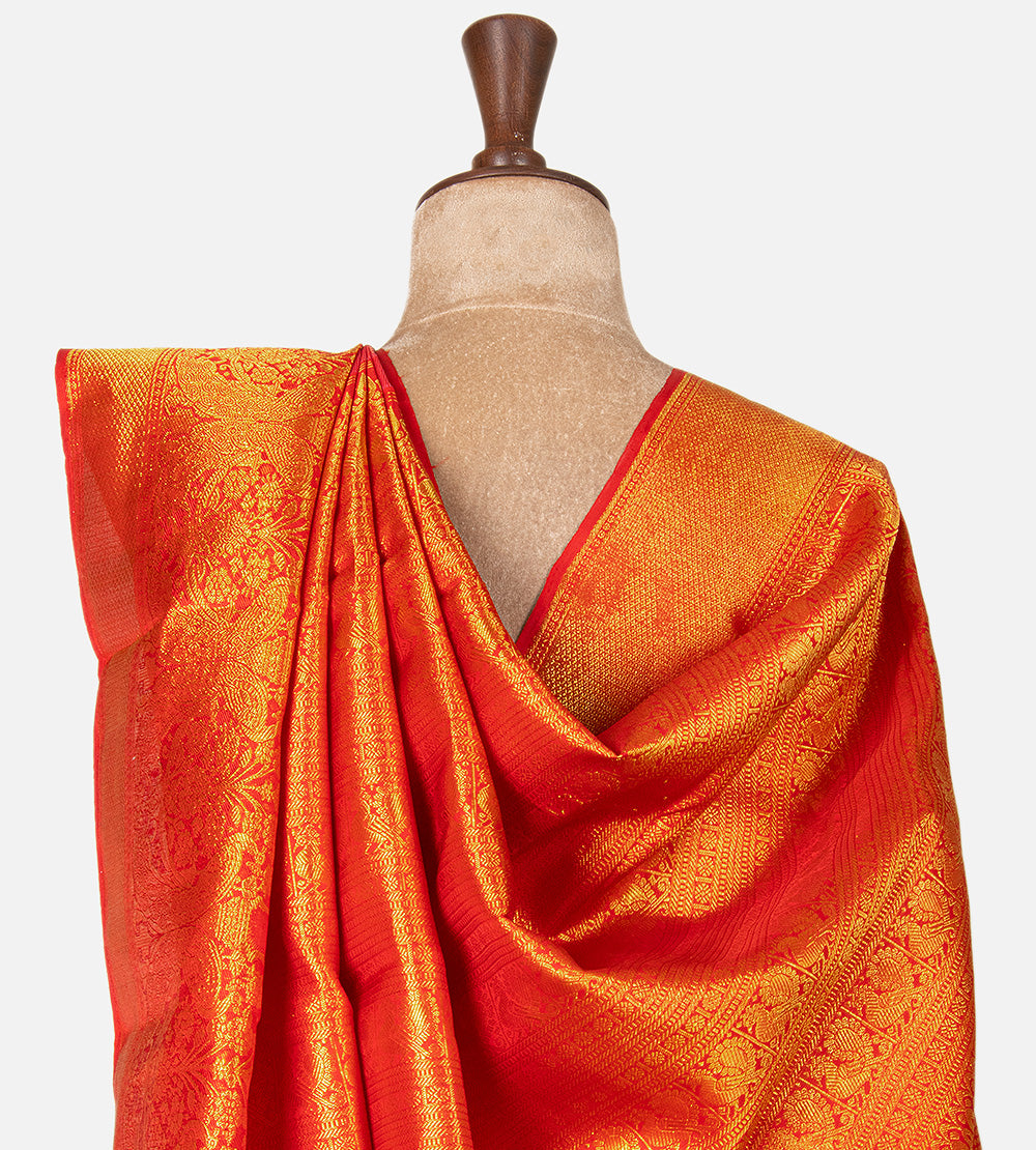Pink Kora Kanchipuram Silk Saree