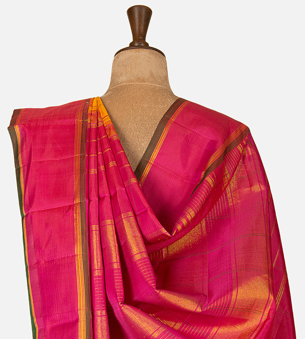 Yellow Kanchipuram Silk Saree