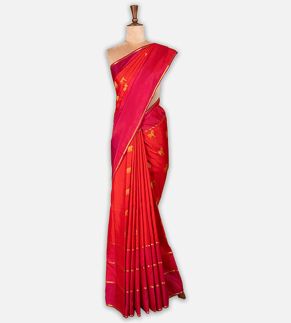 Red Kanchipuram Silk Saree
