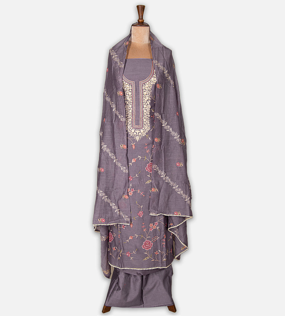 Dusty Lavender Mul Cotton Salwar