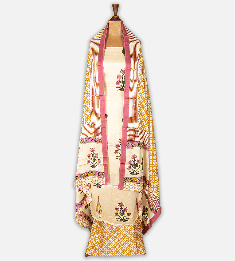 Light Beige Modal Silk Salwar
