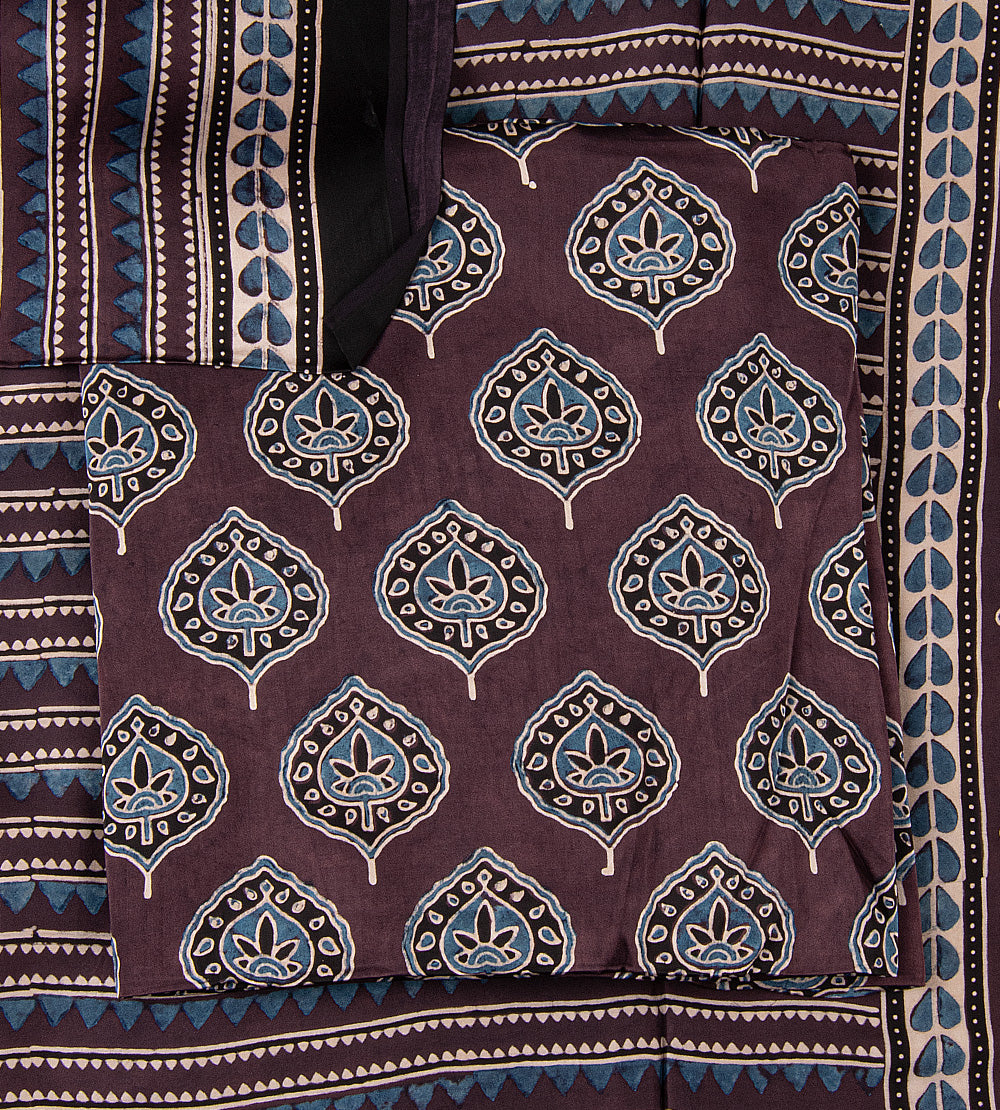 Aubergine Purple Modal Silk Salwar
