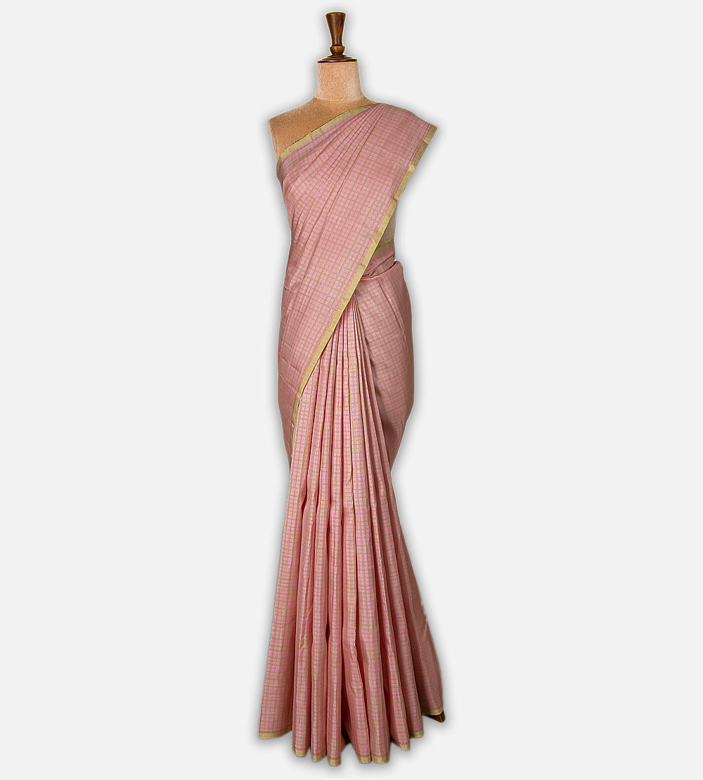 Pink Kanchipuram Silk Saree