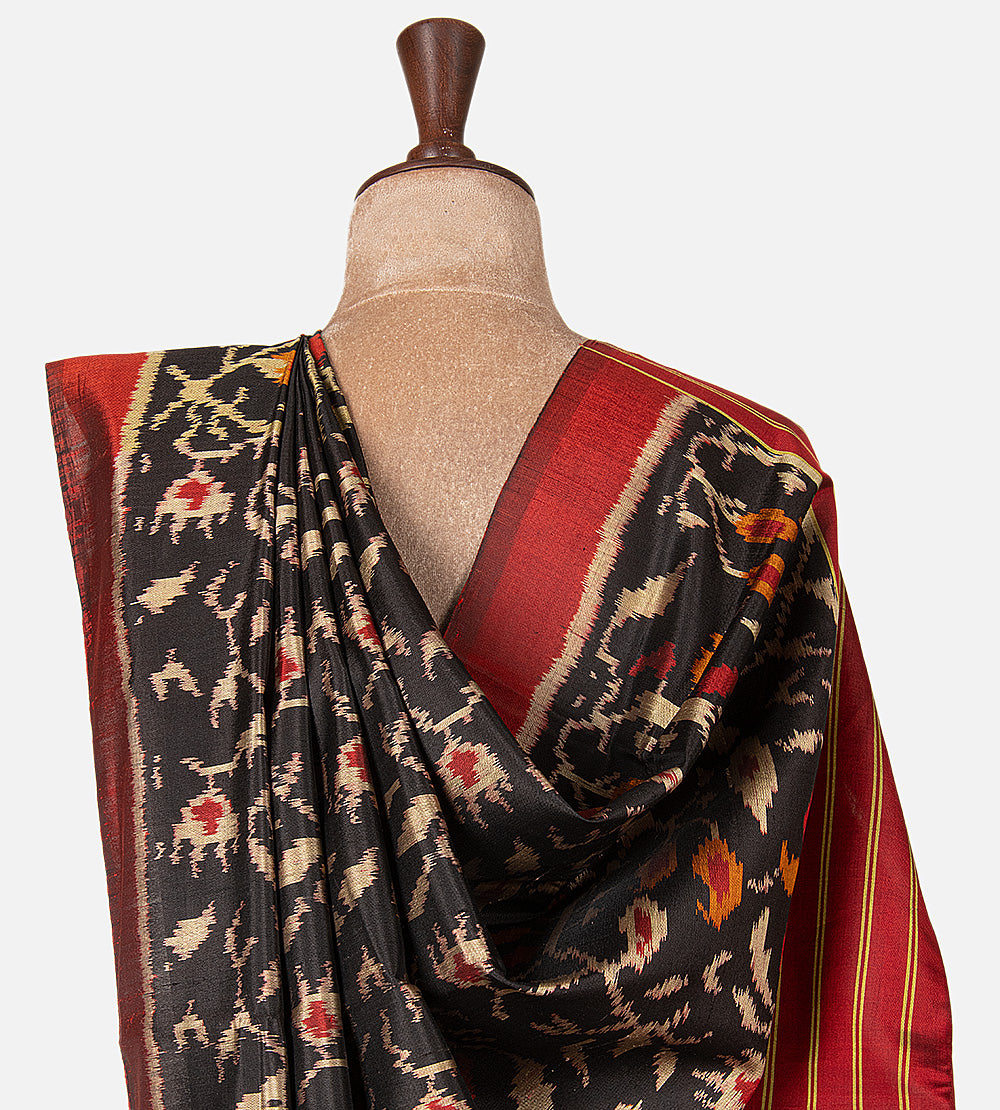 Black Patola Silk Saree