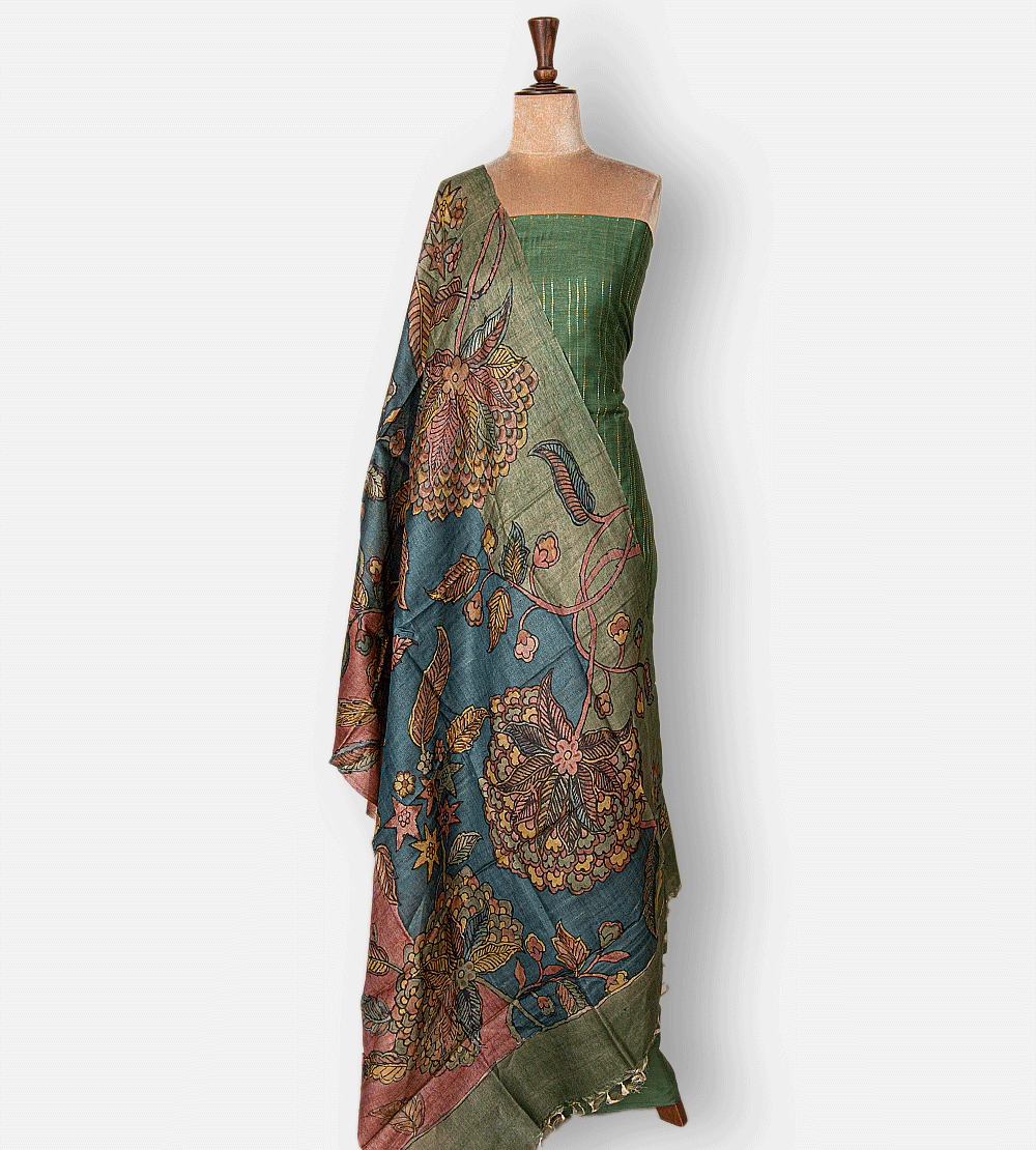 Green Tussar Salwar