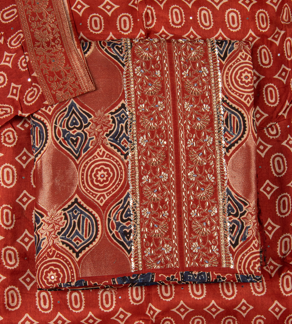 Red Modal Silk Salwar