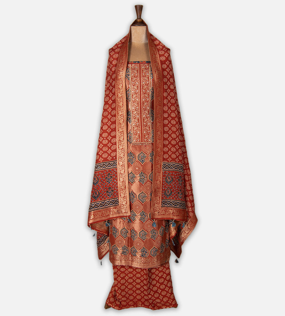 Red Modal Silk Salwar