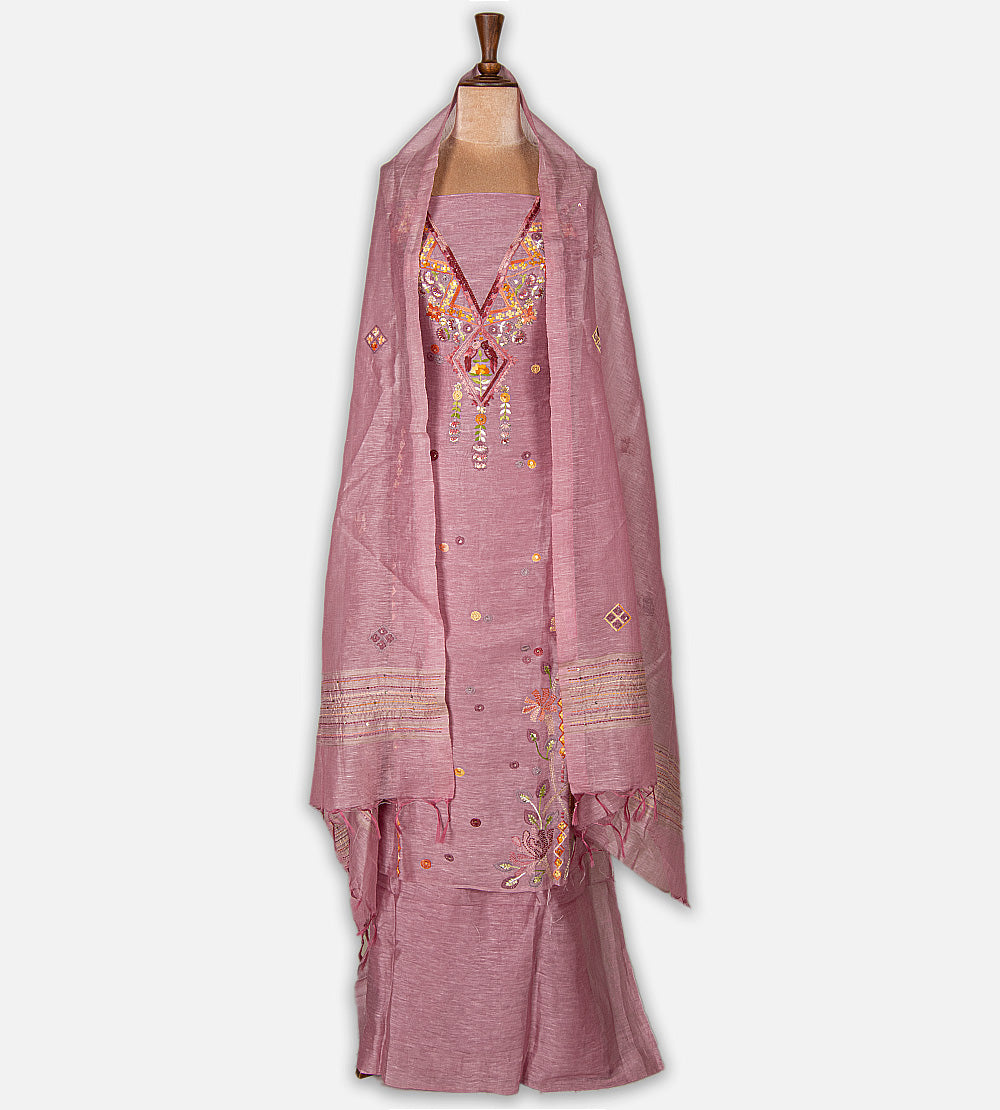 Dusty Mauve Mul Cotton Salwar