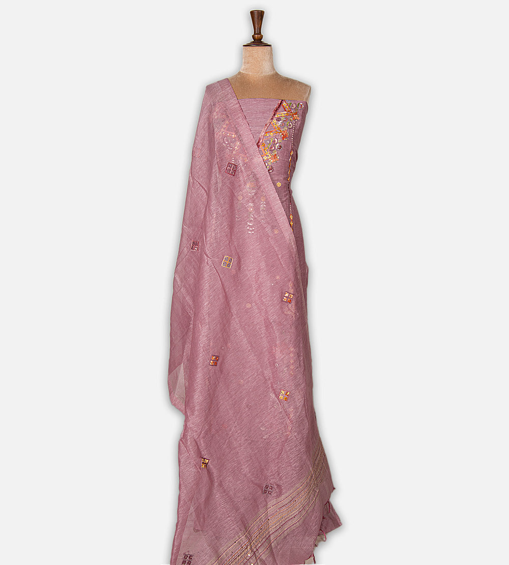 Dusty Mauve Mul Cotton Salwar