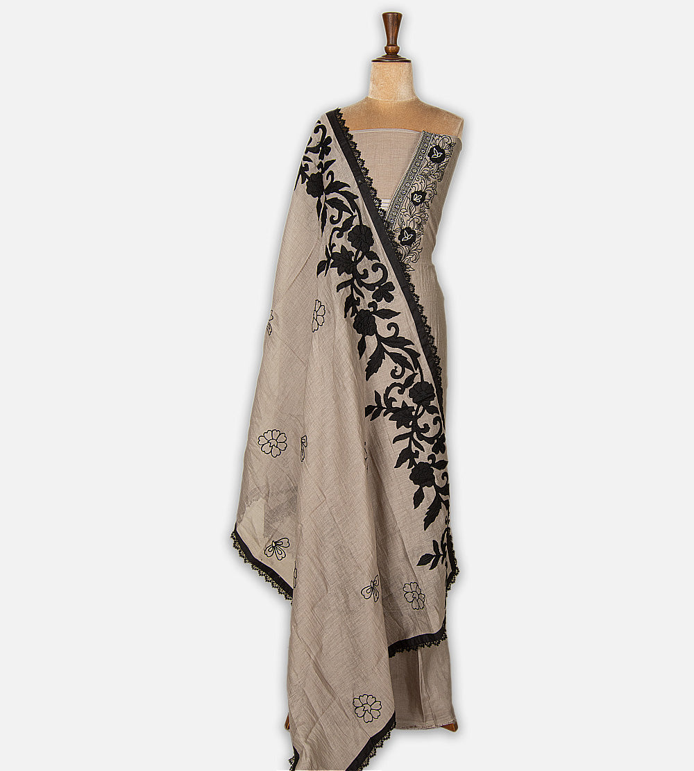 Light greyish taupe Mul Cotton Salwar