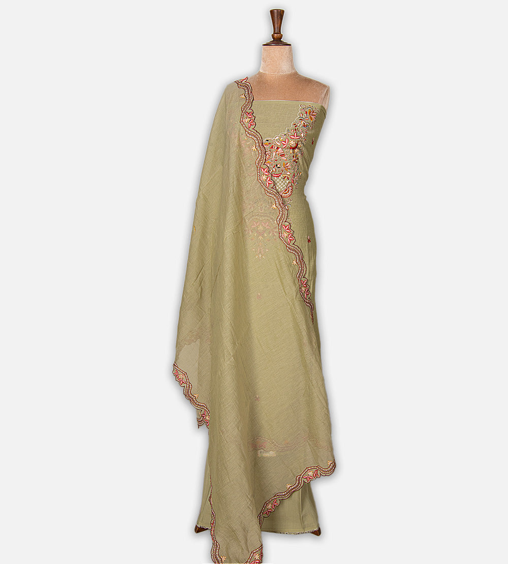 Sage Green Mul Cotton Salwar