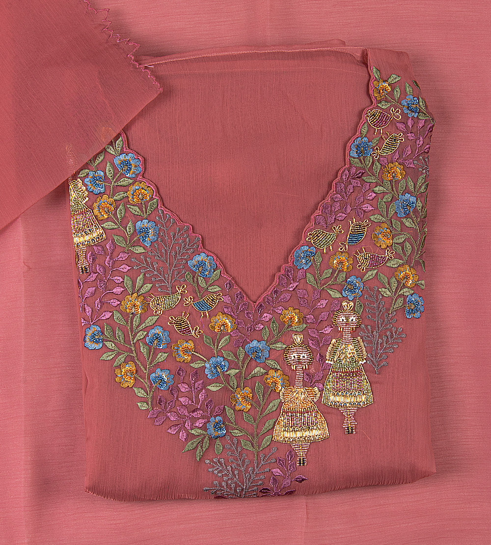 Pink Organza Salwar