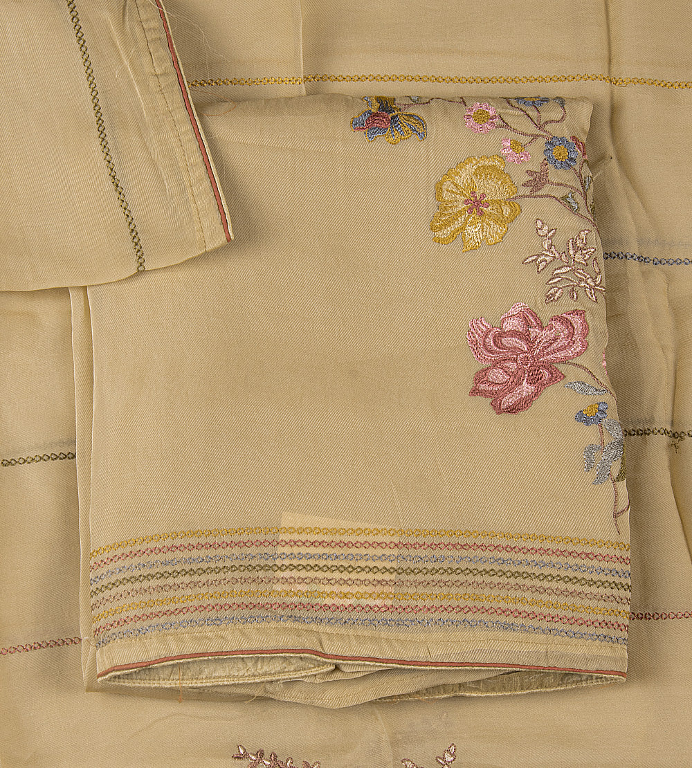 Beige Organza Salwar