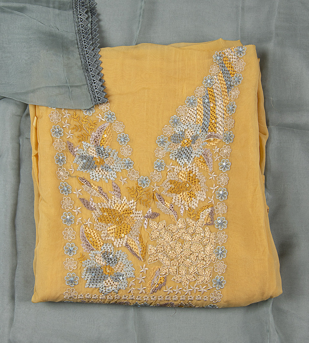 Yellow Organza Salwar