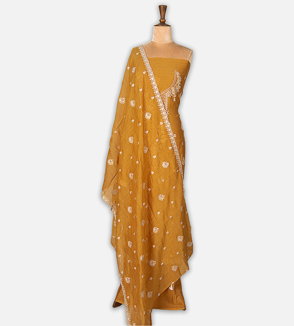 Yellow Mul Cotton Salwar