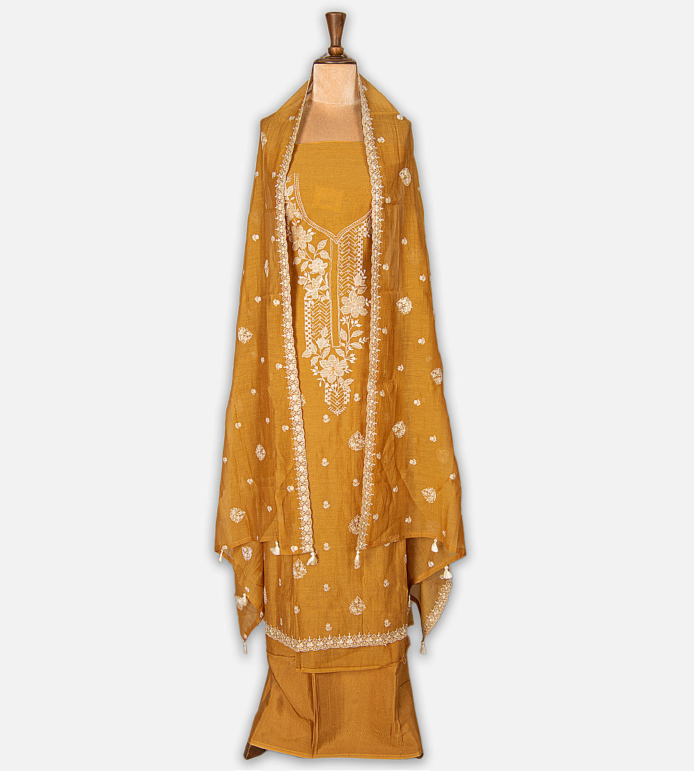 Yellow Mul Cotton Salwar