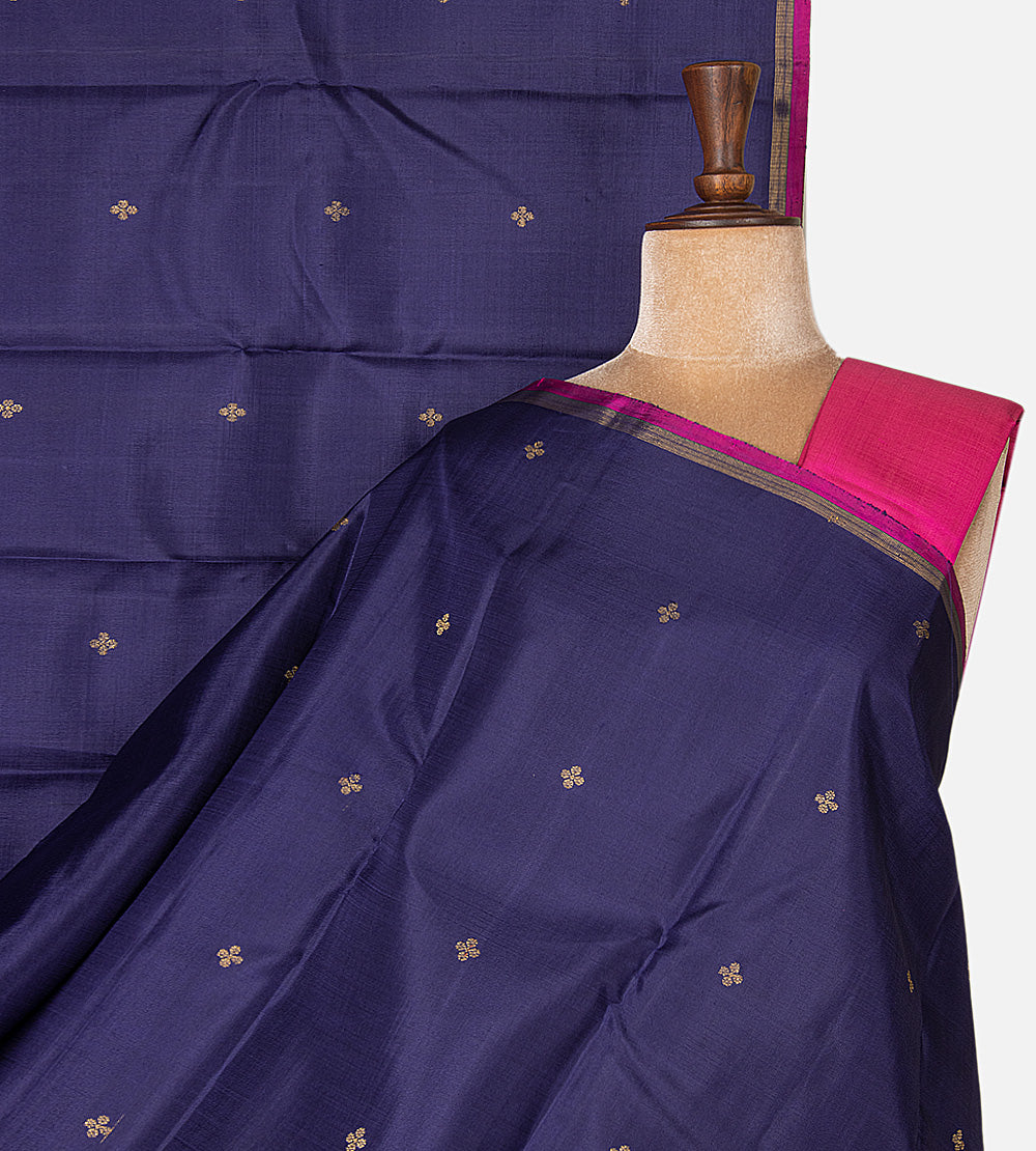 Blue Kanchipuram Silk Saree