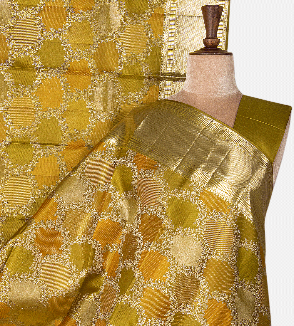 Multicolour Kanchipuram Silk Saree