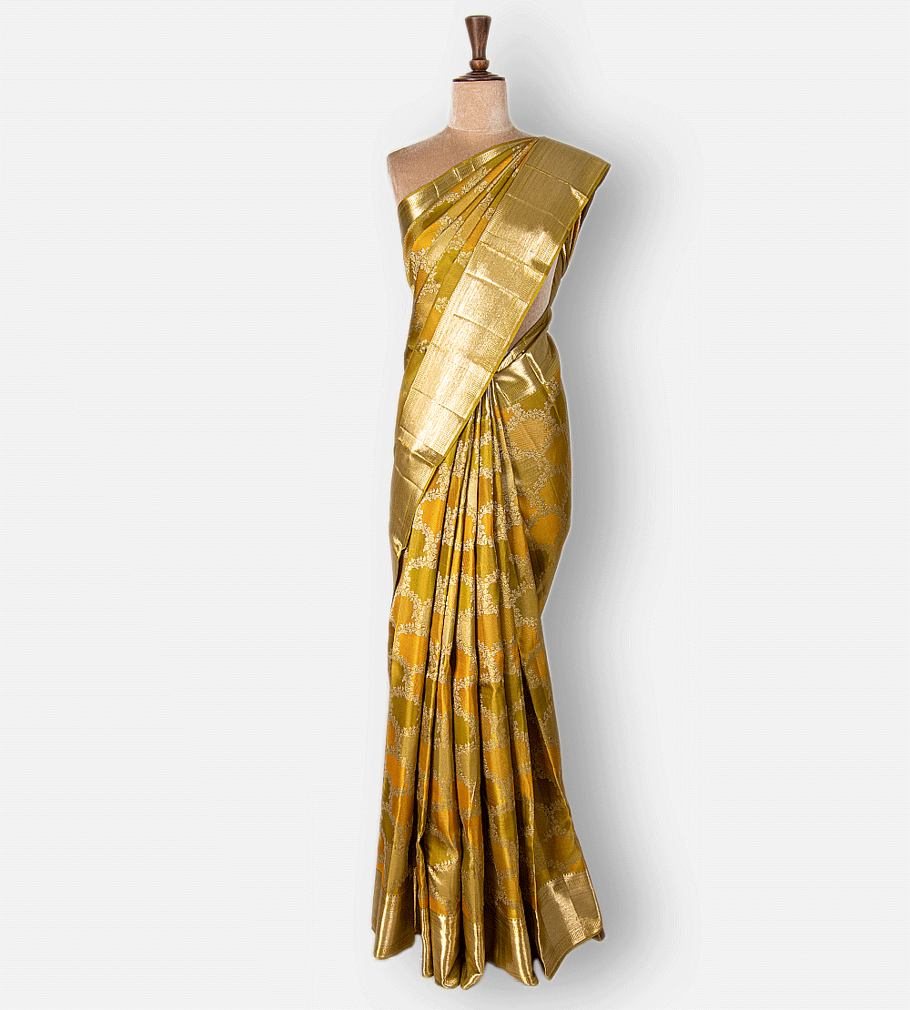 Multicolour Kanchipuram Silk Saree