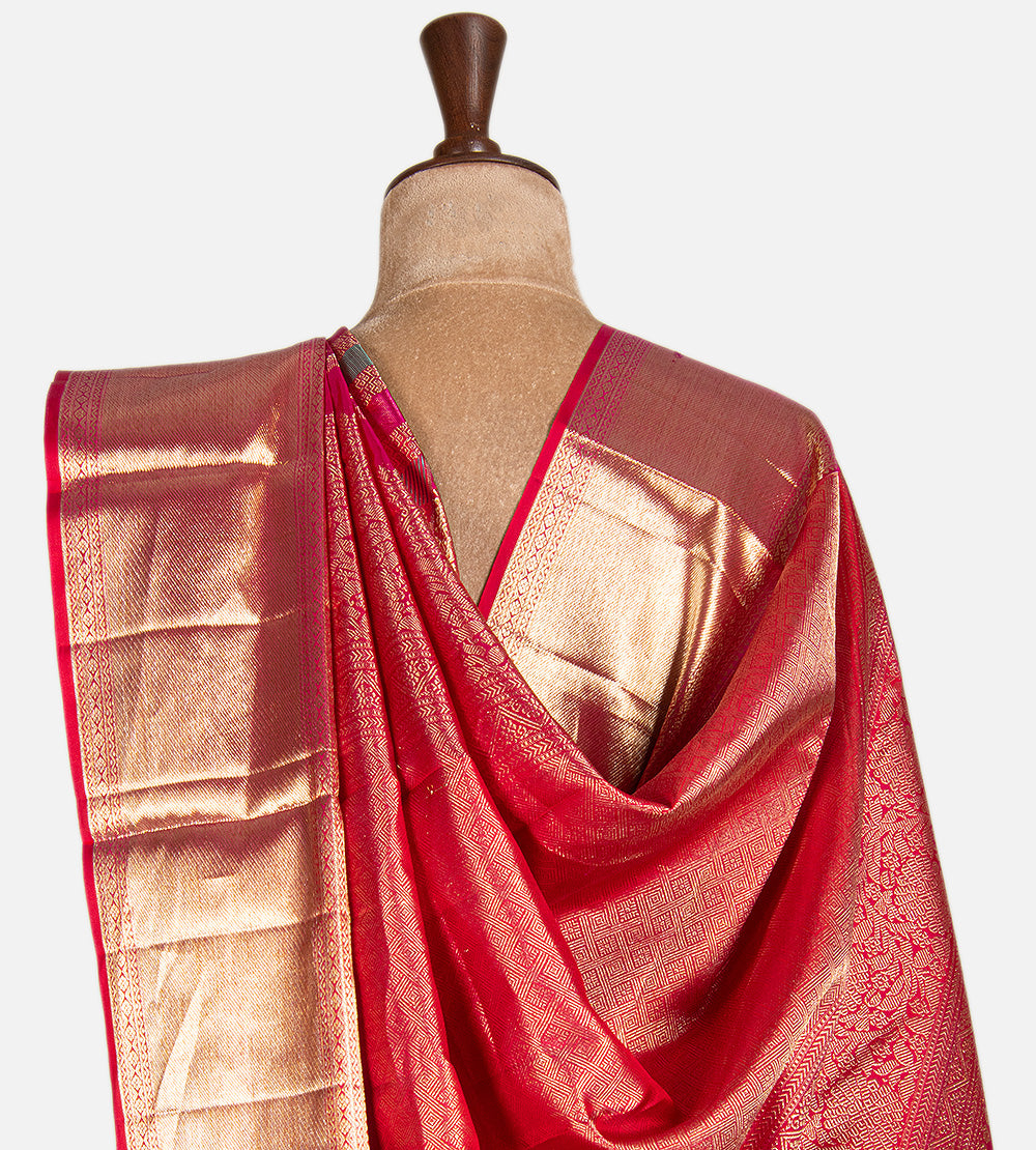 Multicolour Kanchipuram Silk Saree