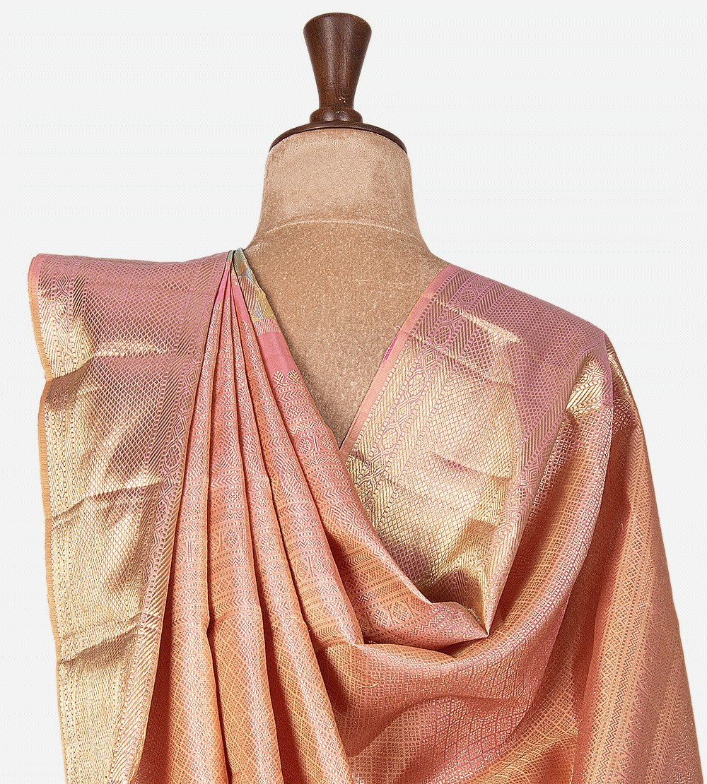 Multicolour Kanchipuram Silk Saree