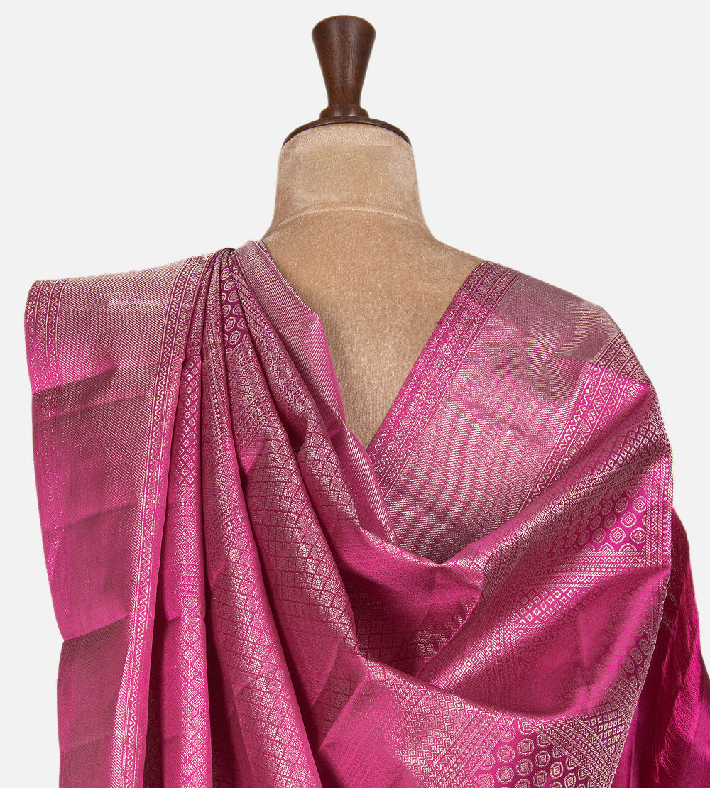Pink Kanchipuram Silk Saree