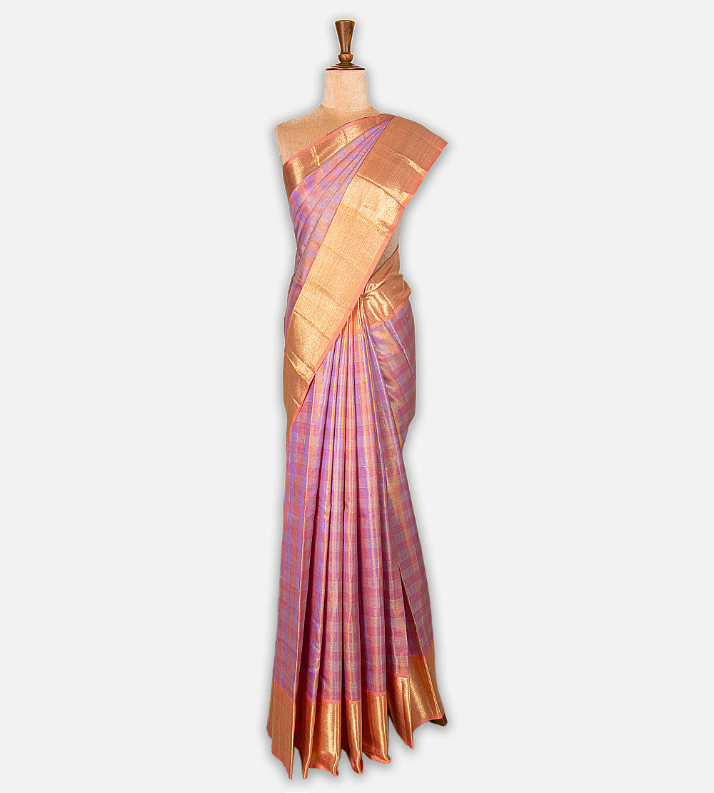 Multicolour Kanchipuram Silk Saree