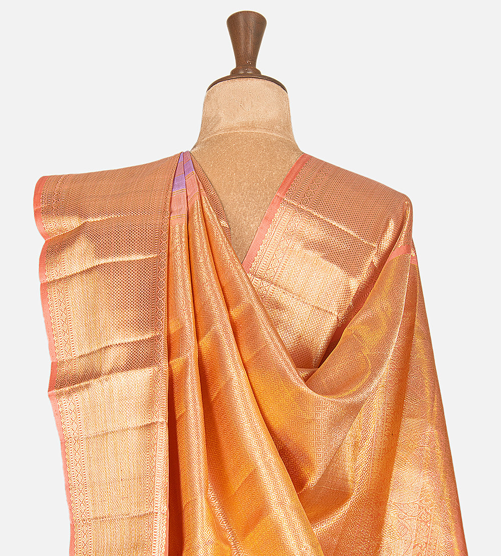 Multicolour Kanchipuram Silk Saree