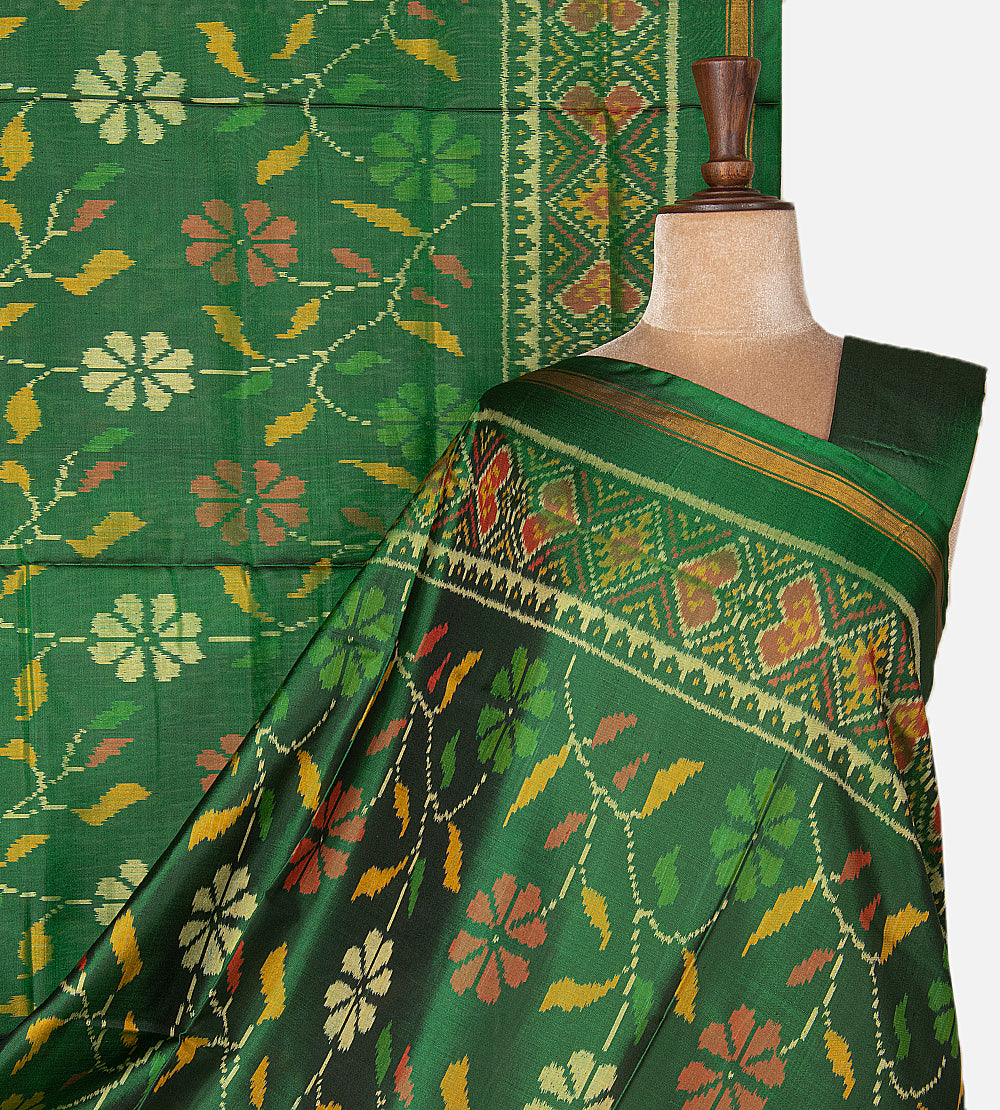 Green Patola Silk Saree
