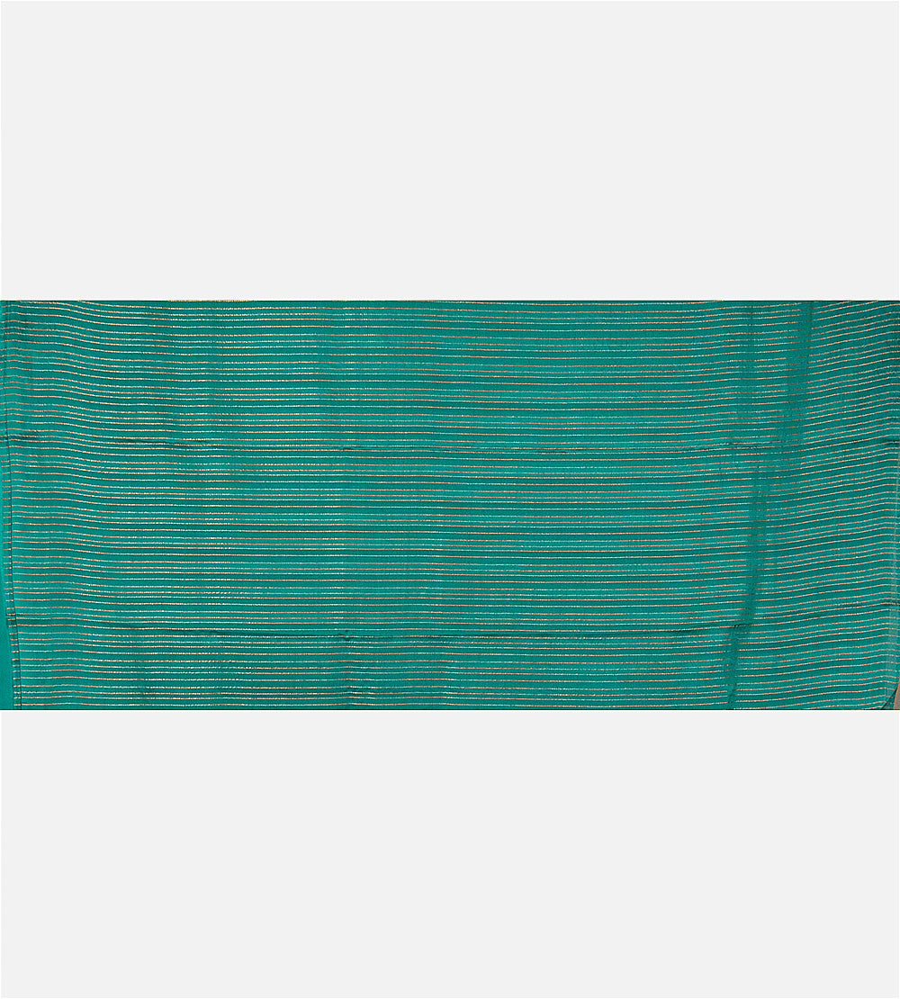 Blue Mysore Crepe Saree