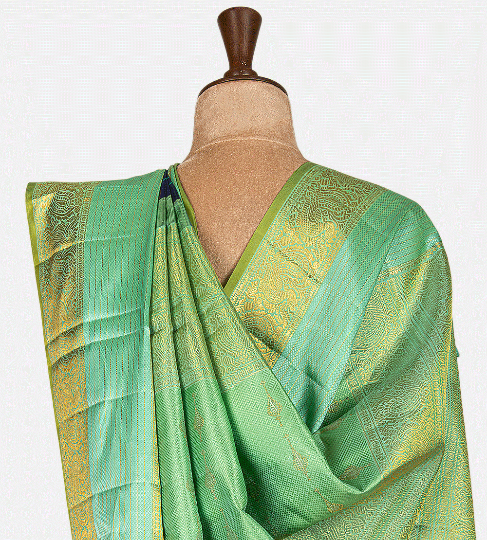Blue Kanchipuram Silk Saree